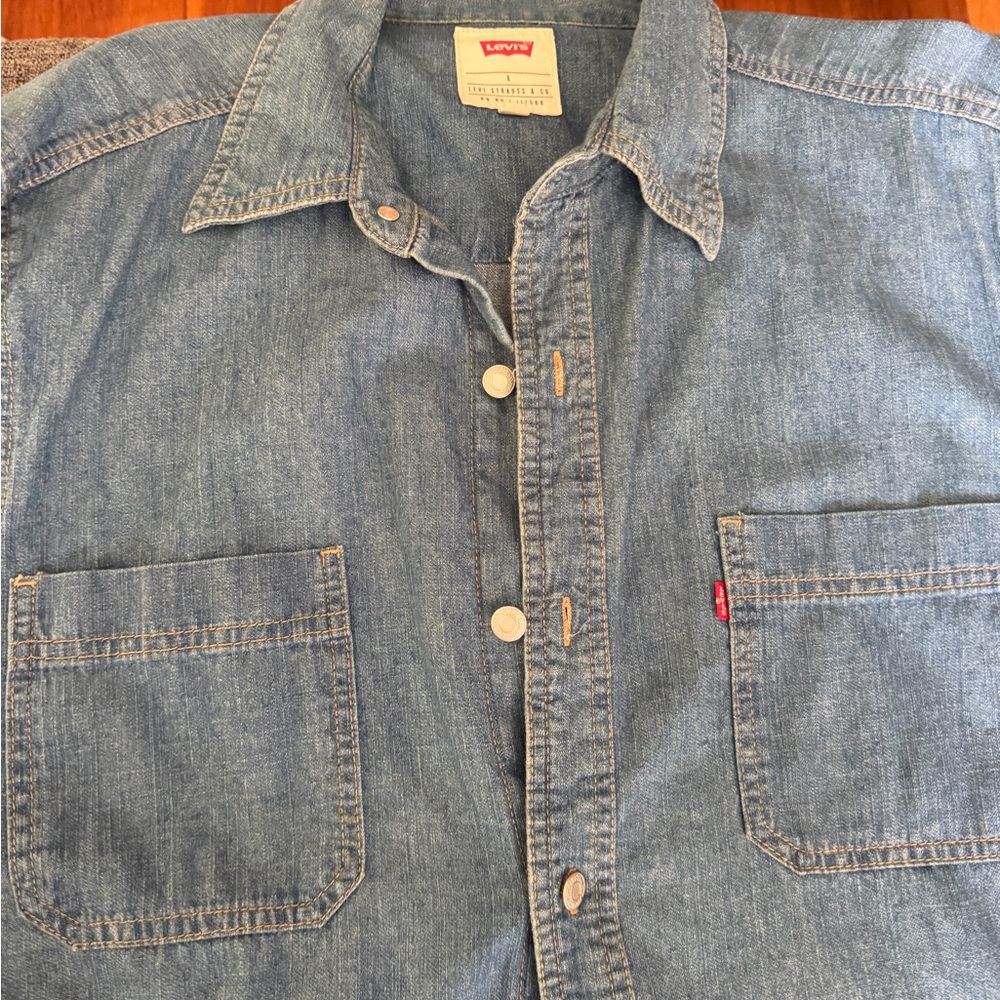 Levi's Classic Blue Button-Up Shirt